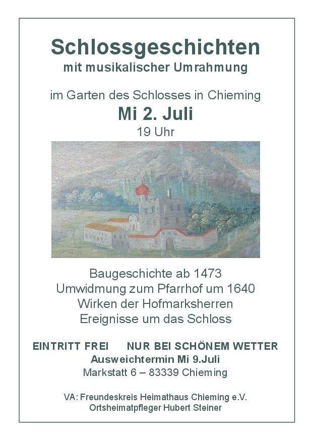 Heimathaus Chieming Veranstaltungen