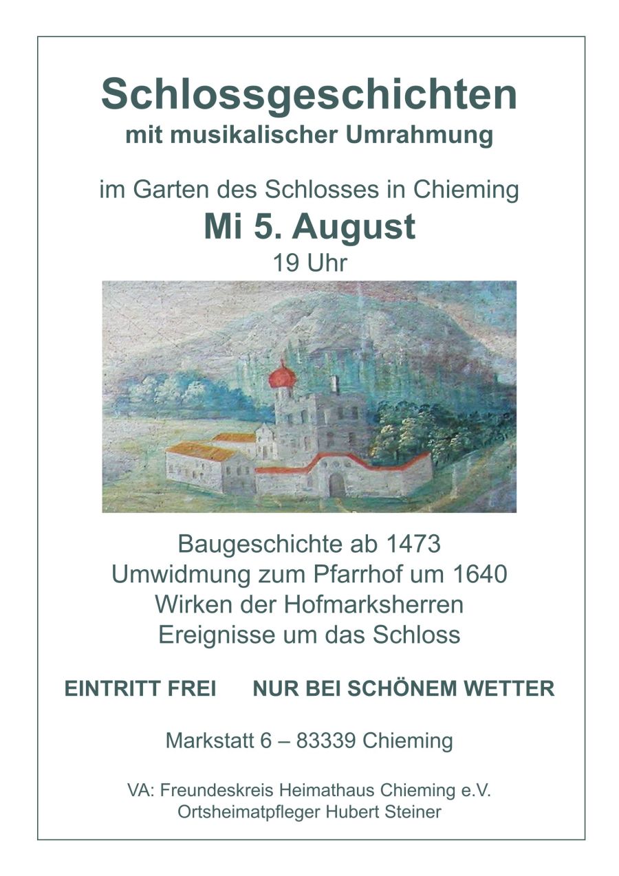 Heimathaus Chieming Veranstaltungen